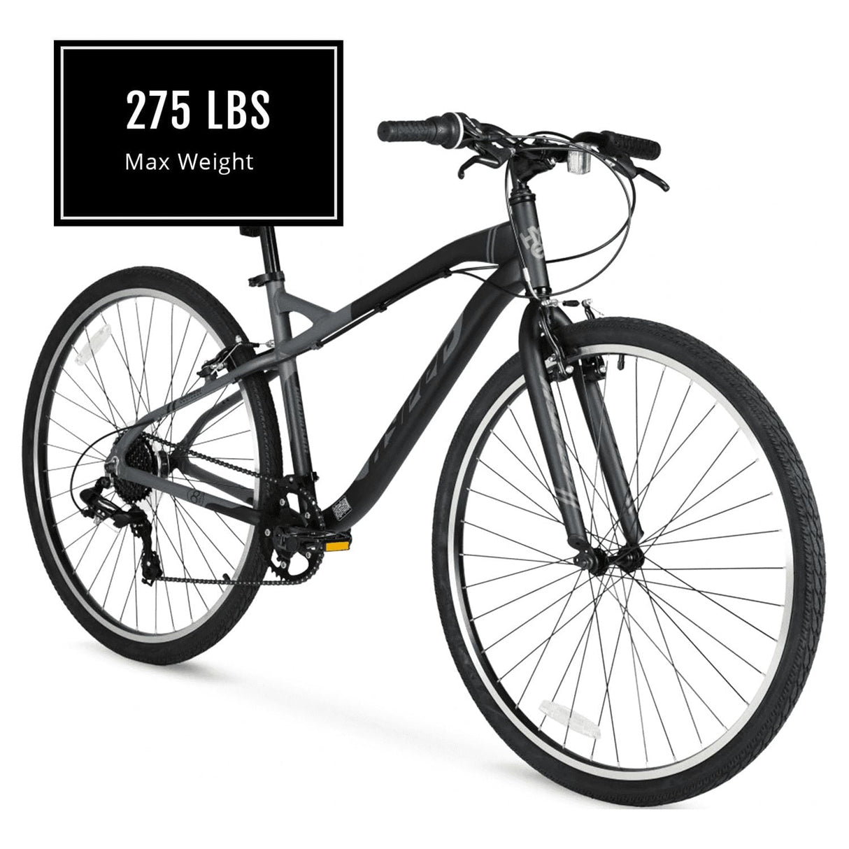Hyper Bicycles 700c Urban Bike for Adults, Gray
