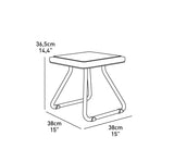 Keter Rio 3-Piece Outdoor Set, All-Weather Resin Rattan Patio Lounge Furniture, Graphite