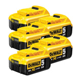 DeWalt DCB184X5 18v 5Ah Li-Ion XR Slide Battery x5 Pack