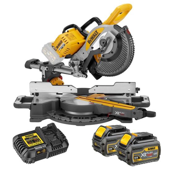 DeWalt DCS727T2-GB 250mm (10") 54v FLEXVOLT Cordless Mitre Saw inc 2x DCB546 Batts