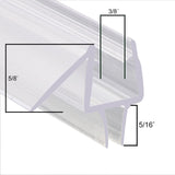 SUNNY SHOWER 36 in.L Bottom Sweep Seal Wipe Drip Rail Fit 3/8 in. Frameless Shower Door