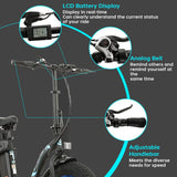 ECOTRIC 500 W 36 V E-Ride Foldable 20“ Electric Bicycle Fat Tire Removable Battery 7 Speed Children A-E516646