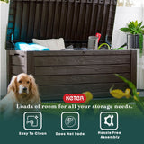 Keter Westwood 150 Gallon Outdoor Furniture Storage Deck Box, Espresso