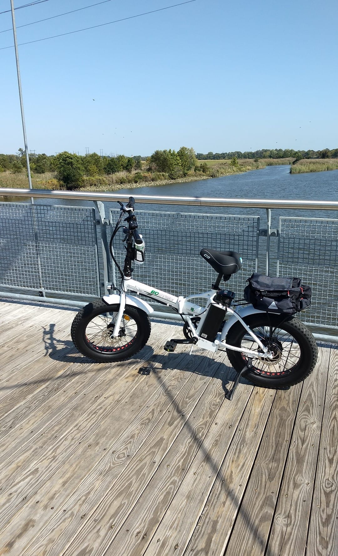 ECOTRIC 20 Inch Fat Tire Foldable 500W 36V Electric Bike Bicycle Pedal Assist Beach City Mountain E-Bike Adults Commuter Women Men White A-E516646