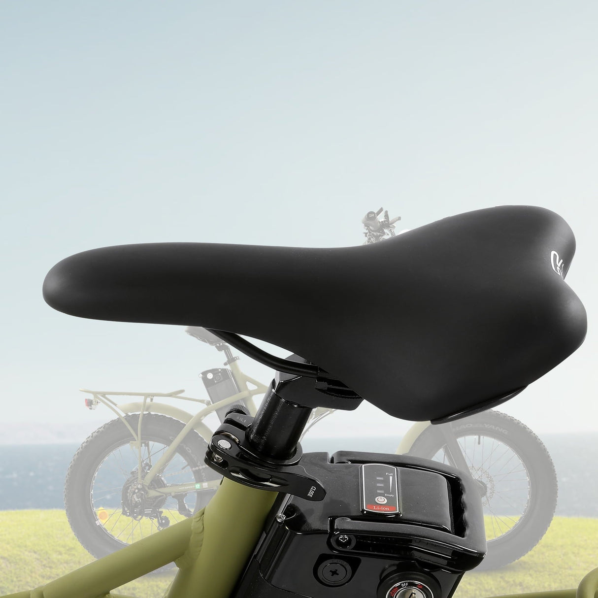 Ecotric 20" 48 V 500 W 15 AH Folding Electric Fat Tire Bicycle Bike City Ebike Black w/ Black A-E516646