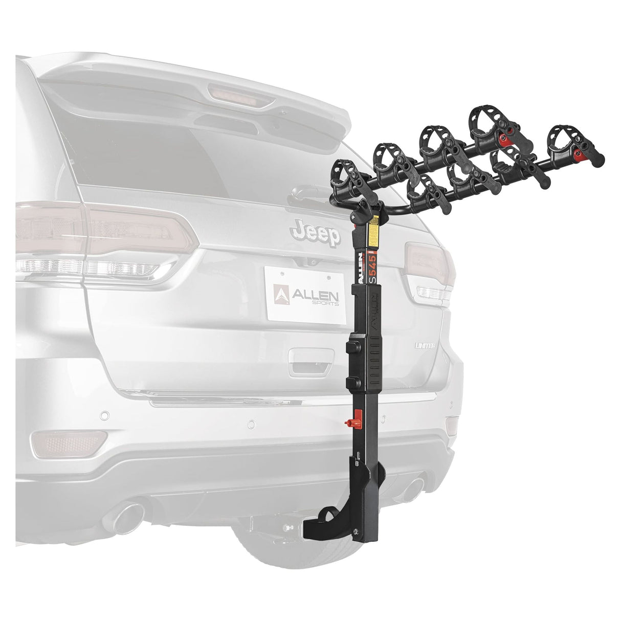 Allen Sports Premier 4-Bicycle Hitch Mounted Bike Rack Carrier, S-545