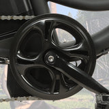 ECOTRIC 26 In. 36 V 10 Ah 350 W Step Through City Electric Bicycle with Basket 7 Speed for Adults Men and Women Pedal Assist Black A-E516646