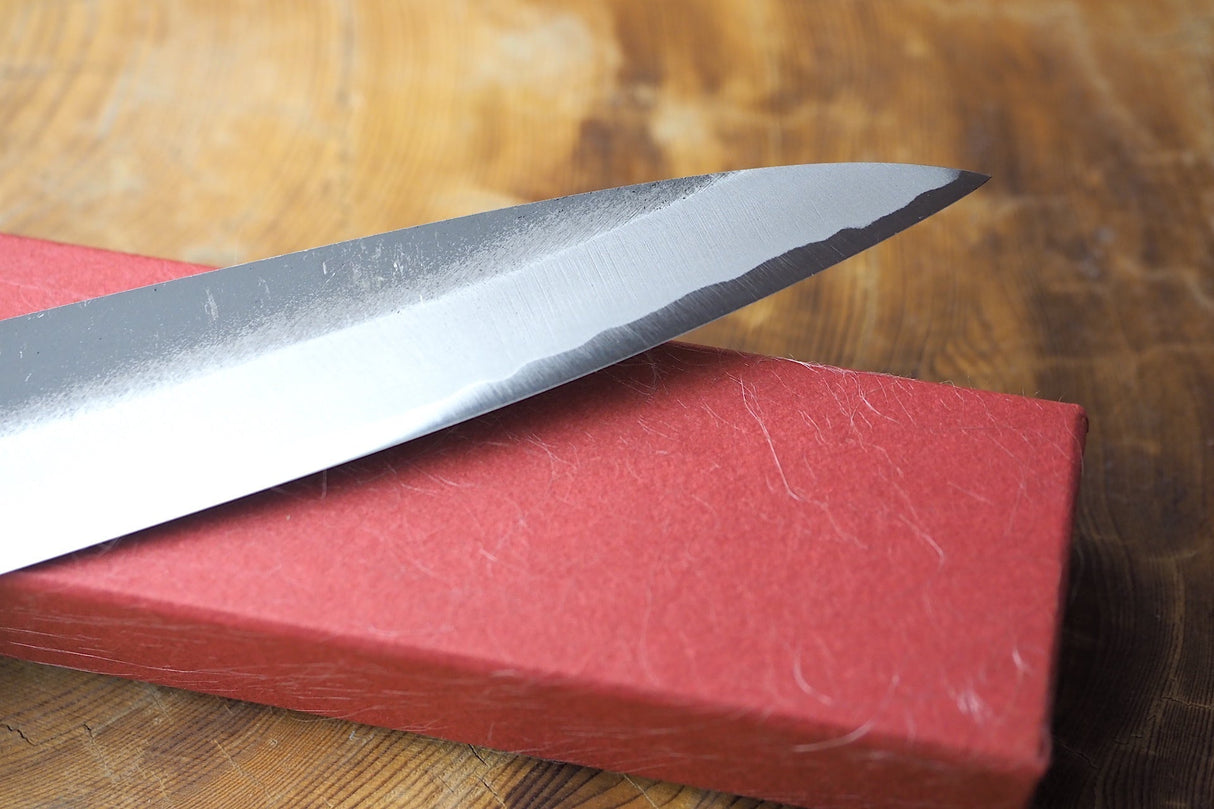 Sakai Jikko "Shinobi" White-2 Steel Sujihiki Ebony Handle (24cm)