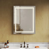 SUNNY SHOWER 28 x 36 in. LED Horizontal Bathroom Mirror With 3 Color Temperature Setting