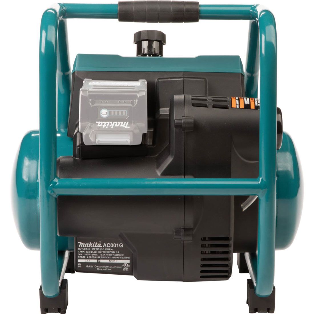 Makita AC001GZ 40v Max XGT Quiet Series Brushless 7.6L Air Compressor Body Only
