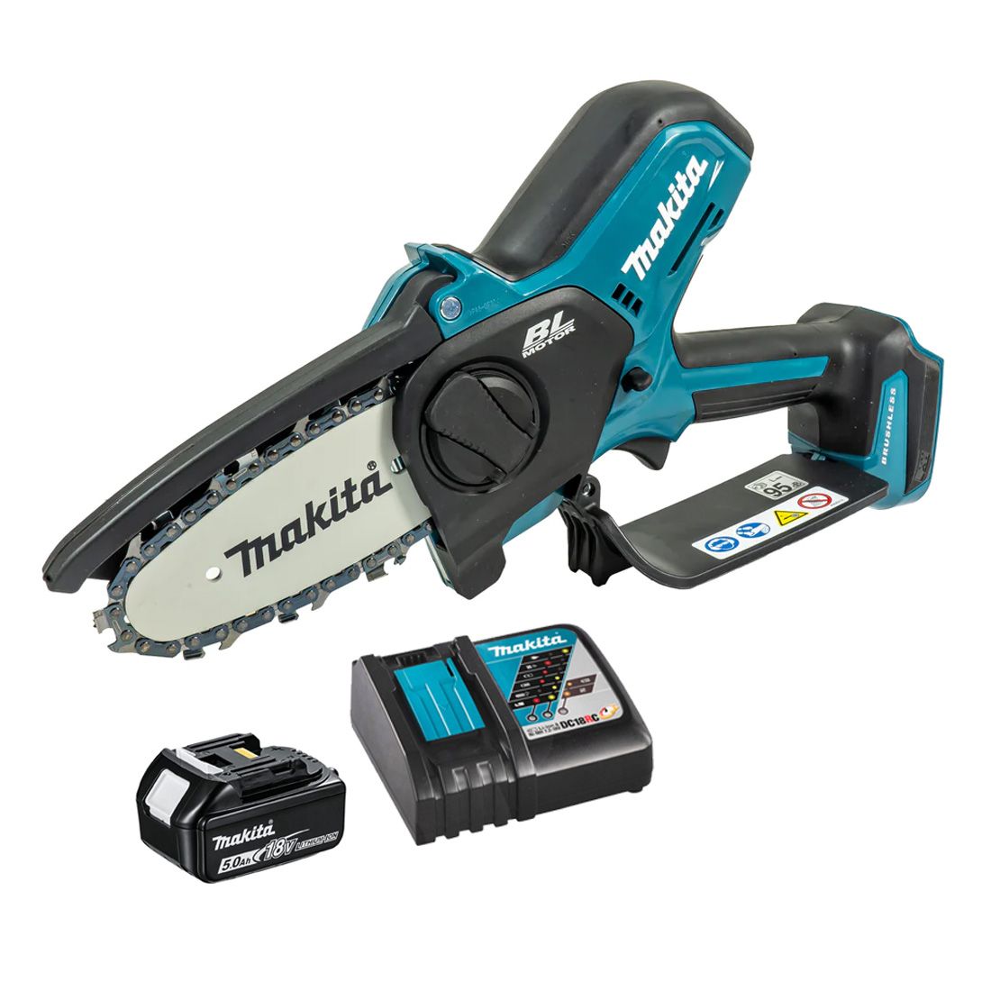 Makita DUC101RT 18v LXT Cordless Brushless 100mm / 4" Pruning Saw Inc 1x 5.0Ah Battery