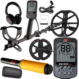 Minelab Equinox 900 Waterproof Multi-Frequency Metal Detector with 11" and 6" DD Coils and Pro-Find 20 Pinpointer