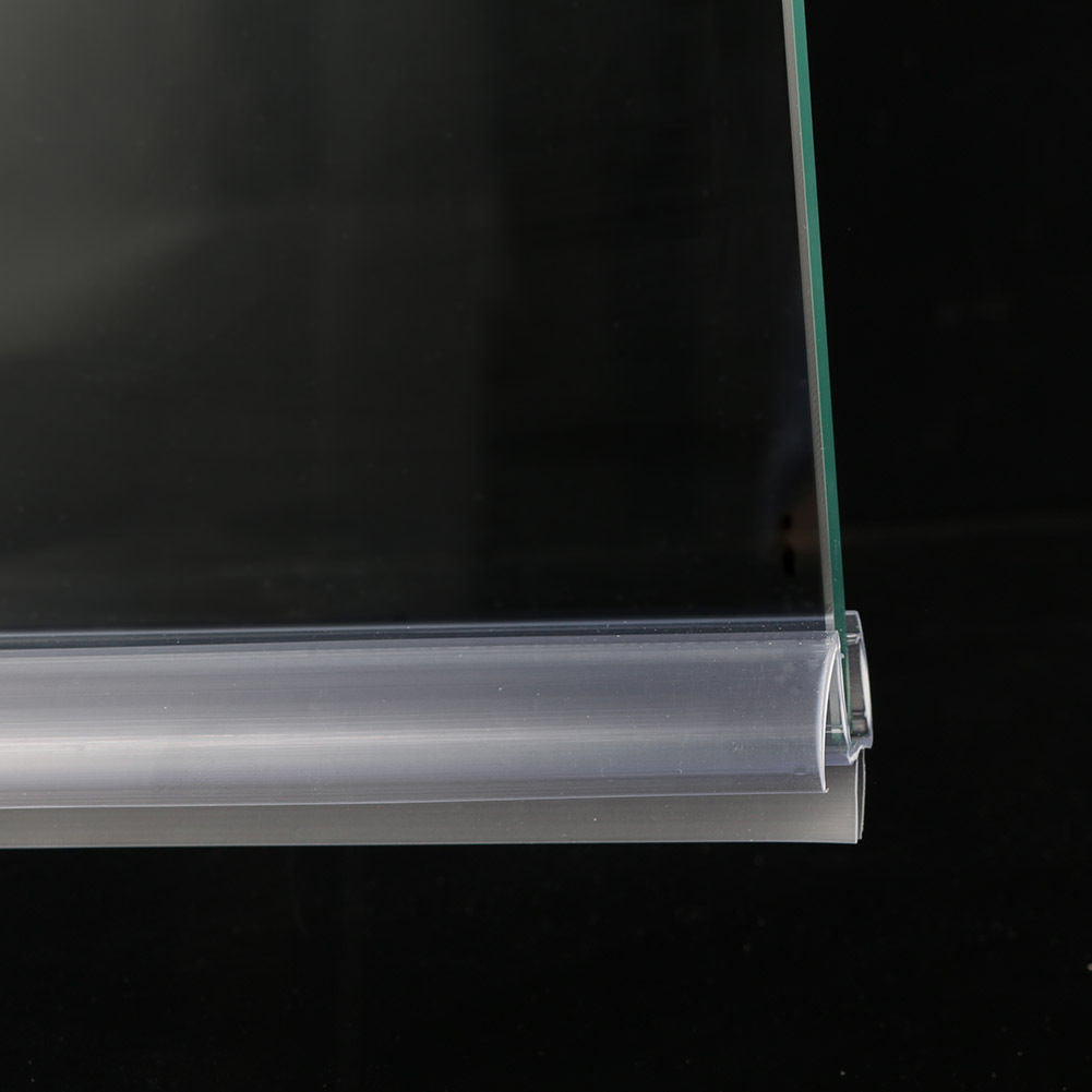SUNNY SHOWER 36 in.L Bottom Sweep Seal Wipe Drip Rail Fit 3/8 in. Frameless Thickness Glass Shower Door
