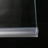 SUNNY SHOWER 36 in.L Bottom Sweep Seal Wipe Drip Rail Fit 3/8 in. Frameless Thickness Glass Shower Door