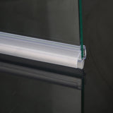 SUNNY SHOWER 36 in.L Bottom Sweep Seal Wipe Drip Rail Fit 3/8 in. Frameless Thickness Glass Shower Door