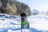 60V 24" Two-Stage Snow Blower with (2) 8.0 Ah Batteries and Dual-Port Charger
