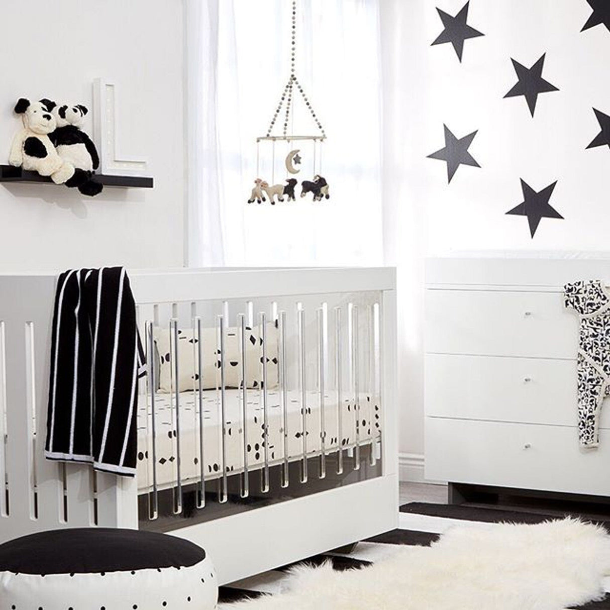 Spot On Square Roh Acrylic Crib White