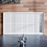 SUNNY SHOWER 32 in. D x 4 in. H White Left Drain Rectangular Base